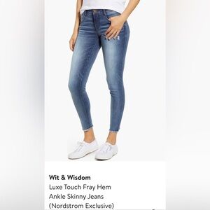 Wit and Wisdom ankle skinny Jeans